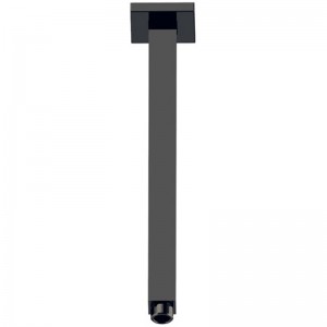 Eden Square Matte Black Vertical Shower Arm 310mm